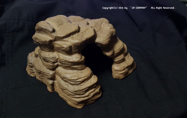 JIF グランドキャニオン 岩風ウェットシェルター（中） （水入れ付き） detail 3