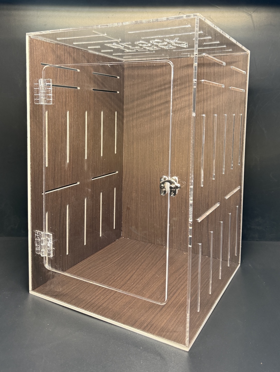 テラブロック 25 × 25 × 38 2in1 アクリル製テラリウムケージ detail 2