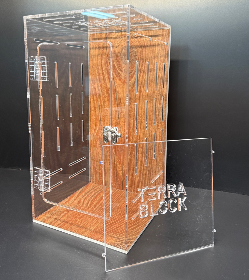 テラブロック 25 × 25 × 38 3 in 1 アクリル飼育ケージ detail 4